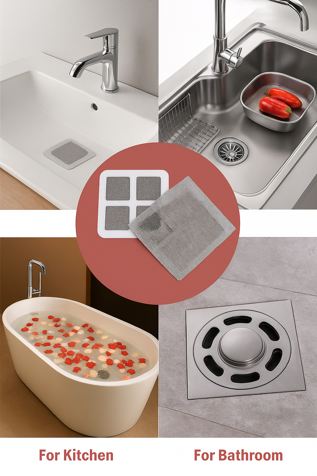 Magic Drain Shield- The Ultimate Anti-Clog Filter for a Clean, Fresh & Insert-Free Home(pack of 10 pies)